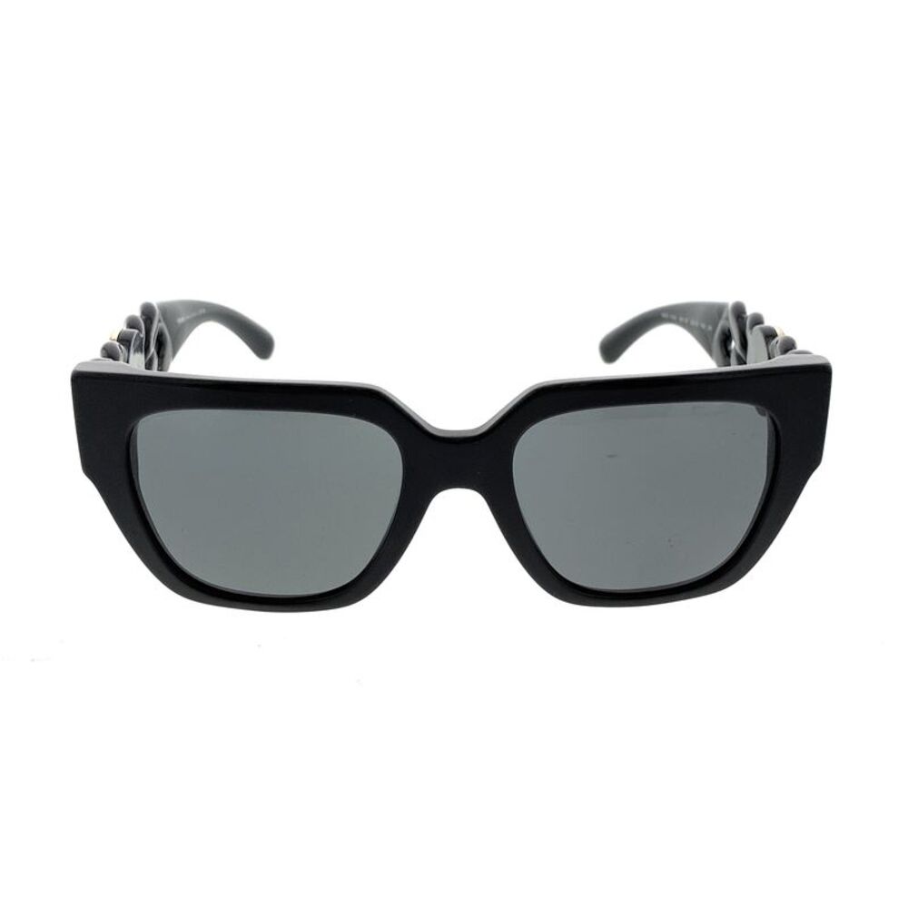 Versace MOD4409 GB1/87 Black Rectangle Braided Medusa Sunglasses